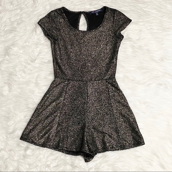 one clothing Pants - ONE CLOTHING Gold Glittery Romper